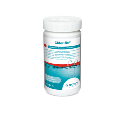 Greito tirpimo chloro granulės Chlorifix, 1 Kg  Greito tirpimo chloro granulės Chlorifix, 1 Kg