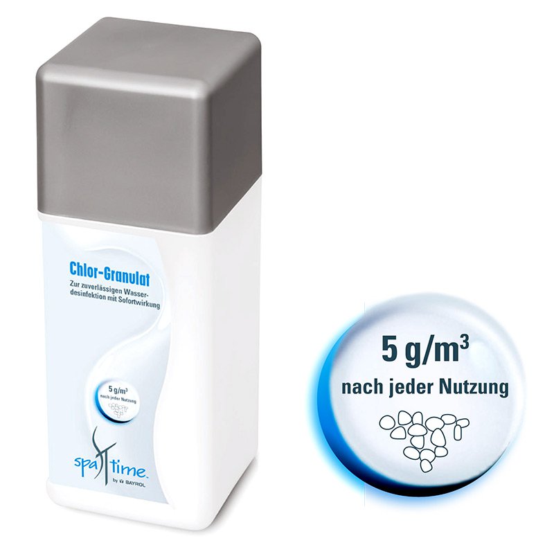 Chloro granulės, SpaTime - 1kg Chloro granulės, SpaTime - 1kg