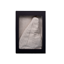 Dovanų rinkinys dovanų dėžutėje JAM. Vyriška pirties kepurė ir prijuostė - LININĖ 