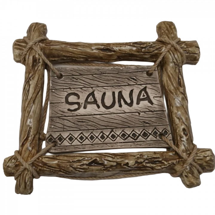 Durų lentelė SAUNA su rėmu