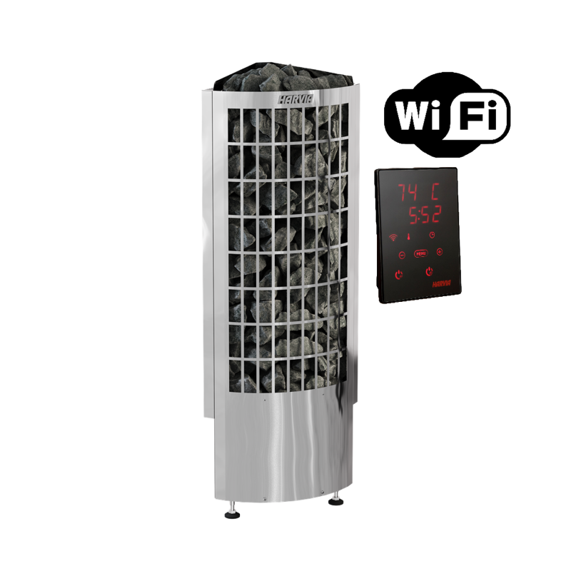 Elektrinė krosnelė - HARVIA Cilindro Corner XE