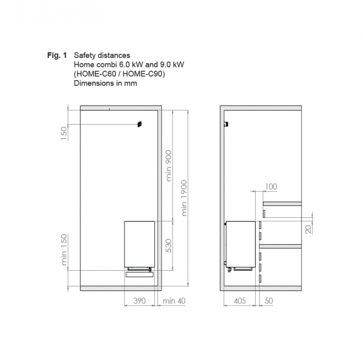 Elektrinė pirties krosnelė - HARVIA Virta Wall Combi HLW90S 9 kW