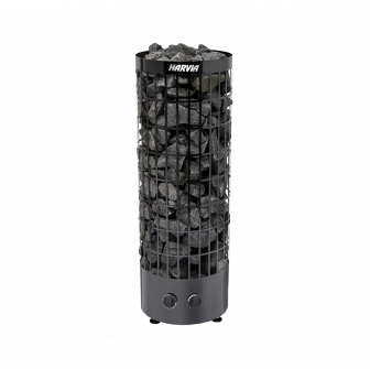 Elektrinė pirties krosnelė - HARVIA Cilindro Black Steel PC70 6,8 kW
