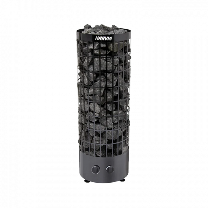 Elektrinė pirties krosnelė - HARVIA Cilindro Black Steel PC70 6,8 kW