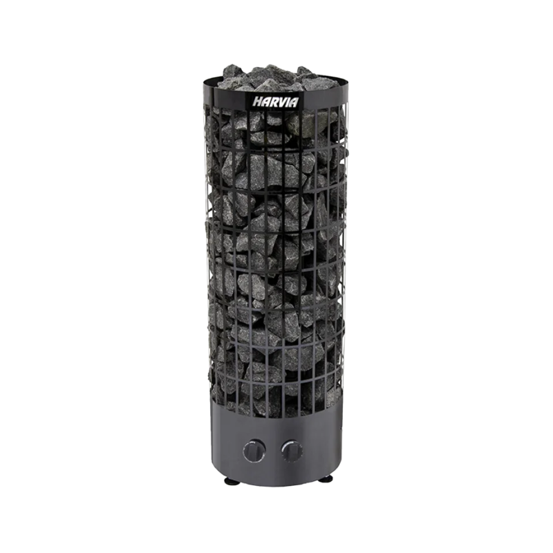 Elektrinė pirties krosnelė - HARVIA Cilindro Black Steel PC70 6,8 kW