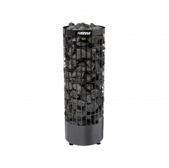 Elektrinė pirties krosnelė - HARVIA Cilindro Black Steel PC90E 9 kW