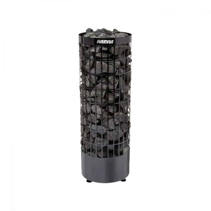 Elektrinė pirties krosnelė - HARVIA Cilindro Black Steel PC90E 9 kW