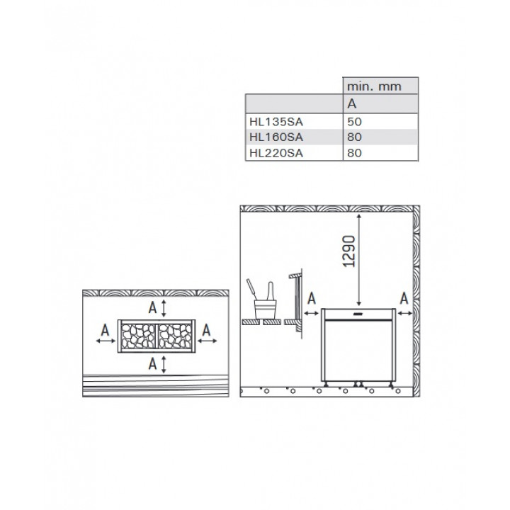 Elektrinė pirties krosnelė - HARVIA Virta Pro Combi HL160SA 15,8 kW