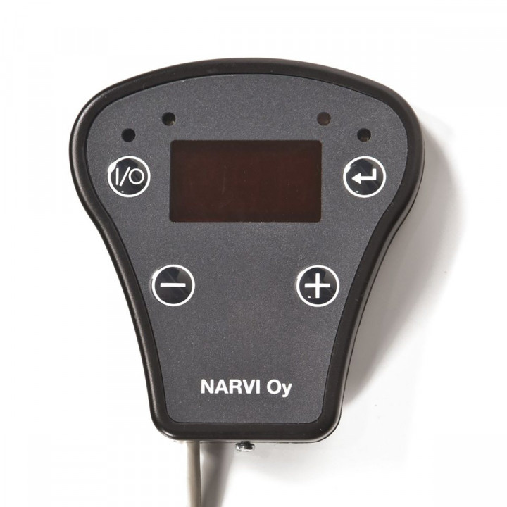 Elektrinė pirties krosnelė - NARVI SMOOTH 10.5 kW, juoda
