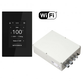 Elektrinės pirties krosnelės valdymo pultas - TULIKIVI WIFI su kontaktorių bloku