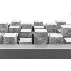 EOS S-LINE MYTHOS CUBIUS akmenys skirtingų aukščių, 10vnt., natūralios spalvos 