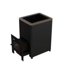 Malkinė pirties krosnelė - VILPRA ETNA-22-L-V su išorine pakura 