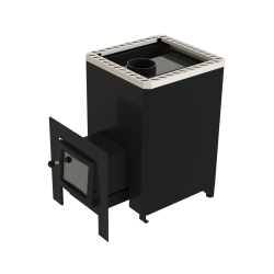 Malkinė pirties krosnelė - VILPRA FORNAX-14-L-V su išorine pakura 