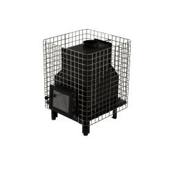 Malkinė pirties krosnelė - VILPRA FORNAX-14-N-V su vidine pakura 