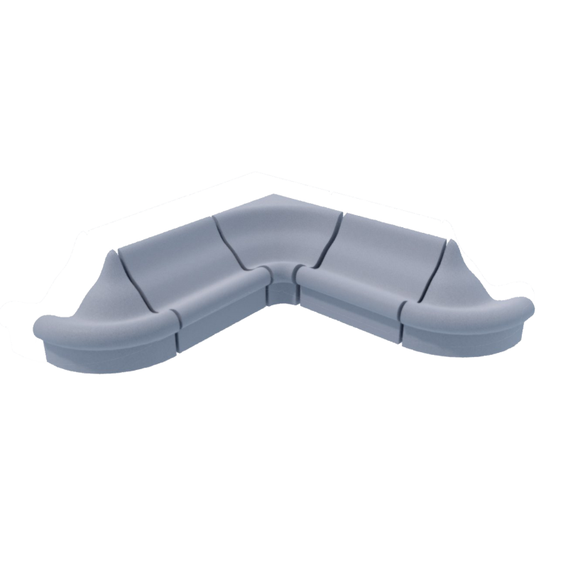 Garinės pirties gultas V-1