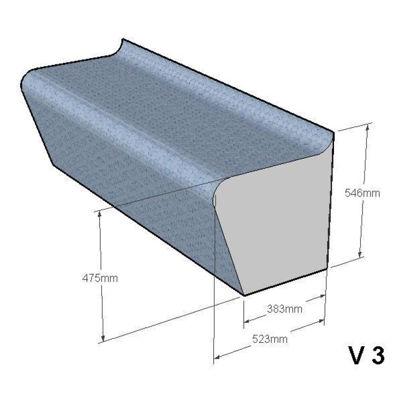 Garinės pirties gultas V-3