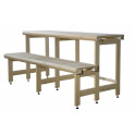 Standartinis pirties gultų kompleksas, liepos mediena, ilgis 2910mm - 1 Standartinis pirties gultų kompleksas, liepos mediena, ilgis 2910mm - 1