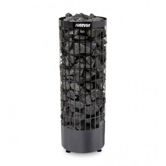 Elektrinė pirties krosnelė - HARVIA Cilindro Black Steel PC70E 6,8 kW