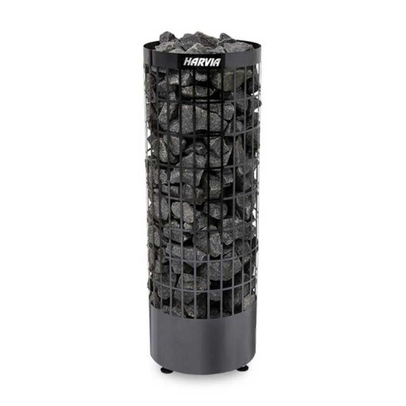 Elektrinė pirties krosnelė - HARVIA Cilindro Black Steel PC70E 6,8 kW