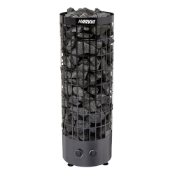 Elektrinė pirties krosnelė - HARVIA Cilindro Black Steel PC90 9 kW