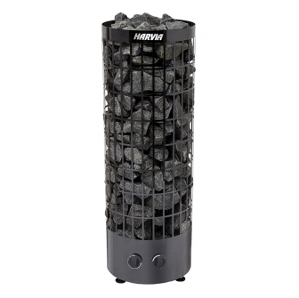 Elektrinė pirties krosnelė - HARVIA Cilindro Black Steel PC90 9 kW