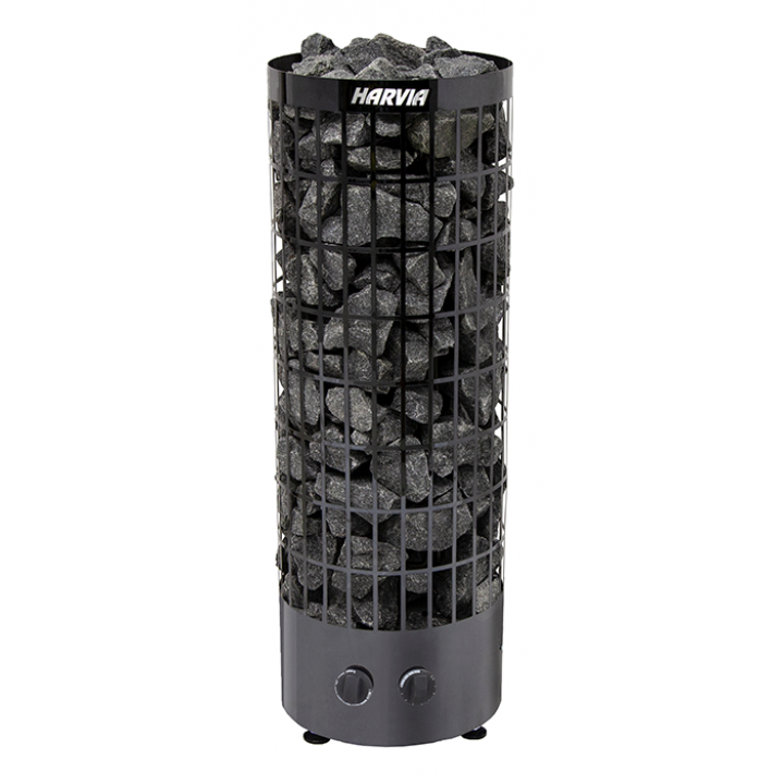 Elektrinė pirties krosnelė - HARVIA Cilindro Black Steel PC90 9 kW