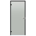 Harvia Black Line rakinamos stiklinės durys, Satin, 7x21, juodas aliuminio rėmas - 0