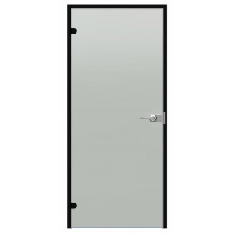 Harvia Black Line rakinamos stiklinės durys, Satin, 7x21, juodas aliuminio rėmas