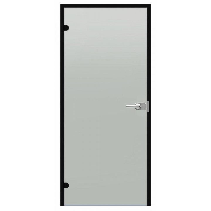 Harvia Black Line rakinamos stiklinės durys, Satin, 7x21, juodas aliuminio rėmas
