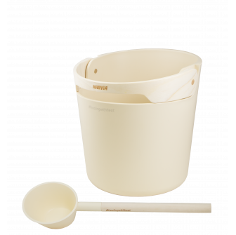HARVIA Helmi pirties kibirėlio ir samčio rinkinys, Ivory