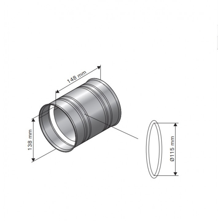 HARVIA adapteris dūmtraukiui, WZ011115