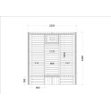 Pirties namelis - HARVIA Kaski 240 Panorama Canopy - 2