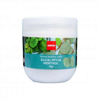 Šveičiamoji pirties druska HARVIA eukaliptas - mentolis 1 kg