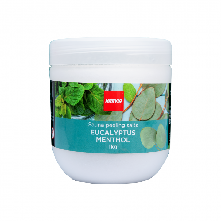 Šveičiamoji pirties druska HARVIA eukaliptas - mentolis 1 kg