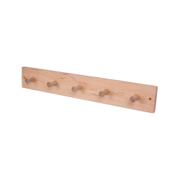 Juodalksnio medinė kabykla su 5 kabliukais  Juodalksnio medinė kabykla su 5 kabliukais