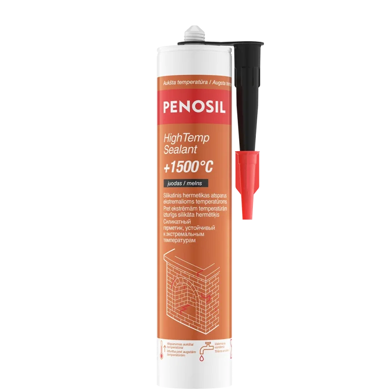 Juodas karščiui atsparus hermetikas PENOSIL