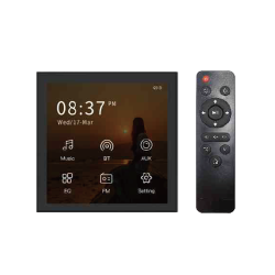 Jutiklinio ekrano BT sieninis muzikos centras B4, juodas 