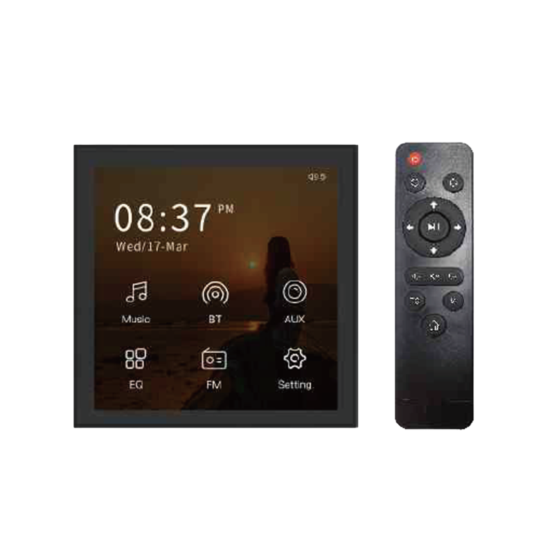 Jutiklinio ekrano BT sieninis muzikos centras B4, juodas