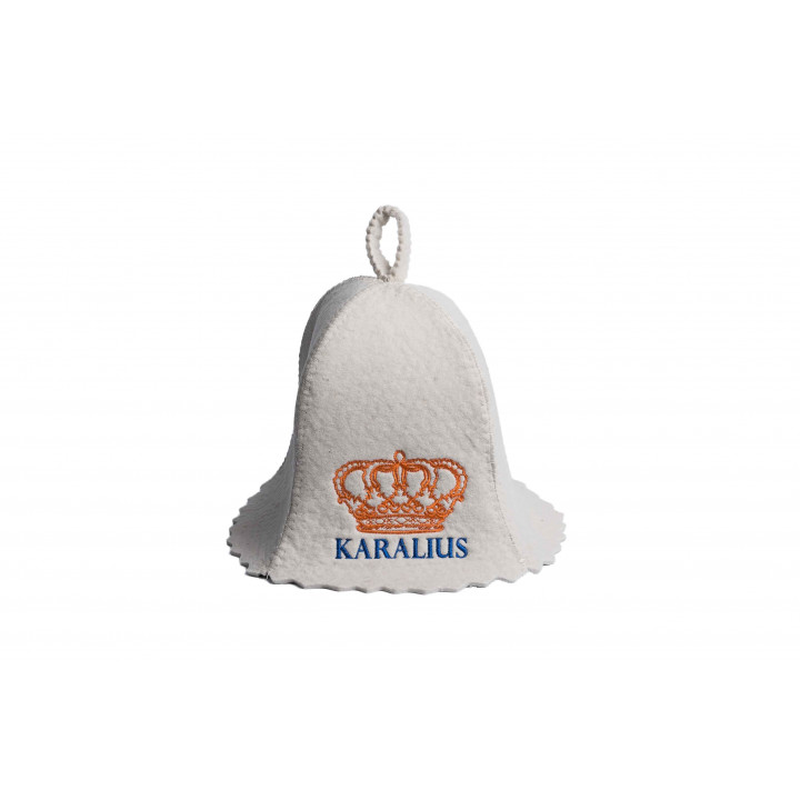 Pirties kepurė - KARALIUS, balta