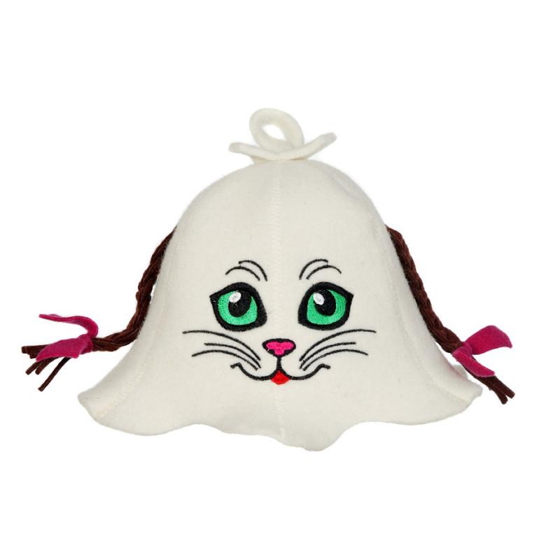 Pirties kepurė - Katinėlis su kasytėm