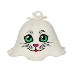 Pirties kepurė - Katinėlis  Pirties kepurė - Katinėlis