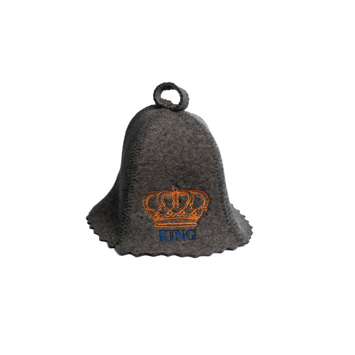 Pirties kepurė - KING, pilka