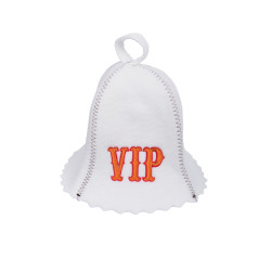 Pirties kepurė - VIP, balta  Pirties kepurė - VIP, balta