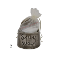 Keraminis druskos indas pirčiai - tamsus 120 ml - 1
