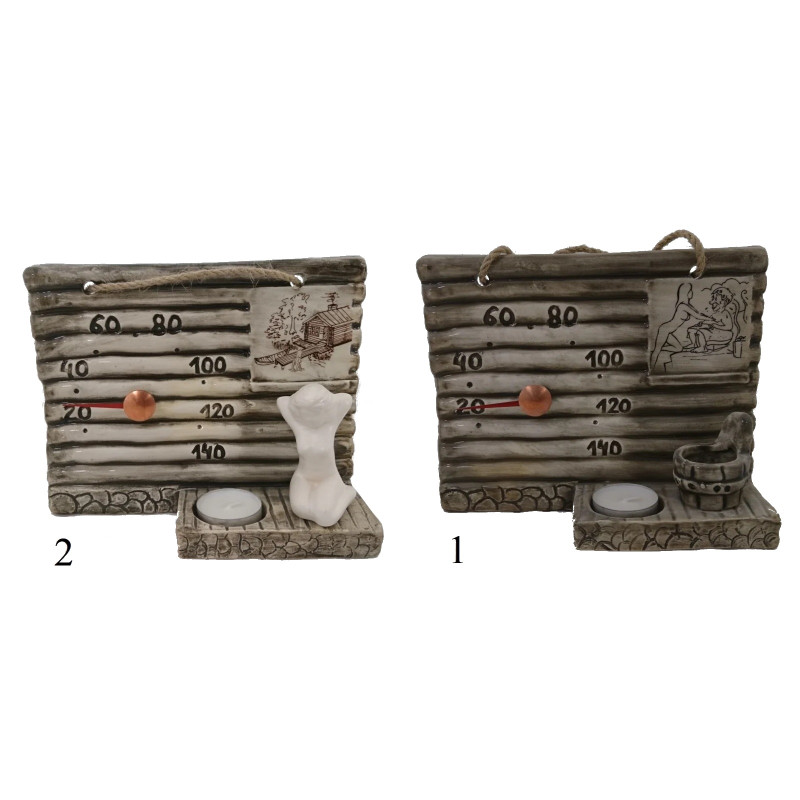 Keraminis pirties termometras - su žvakute