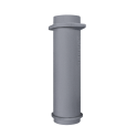 Apatinis ketaus kamino vamzdis GEFEST krosnelėms 115/500mm - 0 Apatinis ketaus kamino vamzdis GEFEST krosnelėms 115/500mm - 0