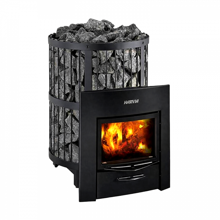 Malkinė pirties krosnelė - HARVIA Legend 240 Duo, juoda