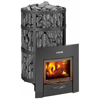Malkinė pirties krosnelė - HARVIA Legend 300 Duo, juoda