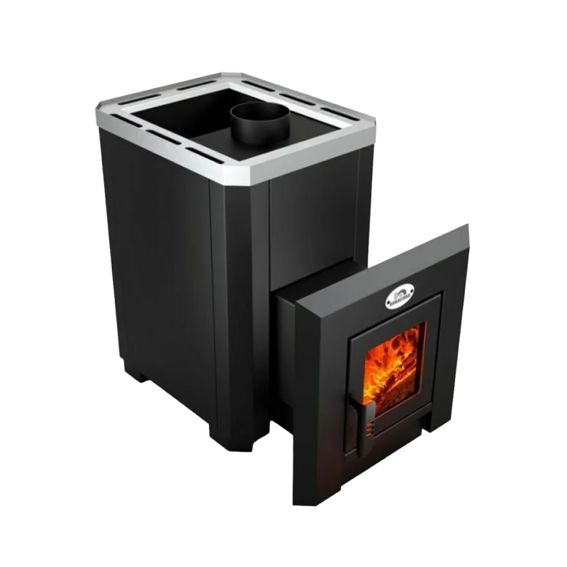 Malkinė pirties krosnelė - Nova Klassik 12 su stiklinėmis durelėmis