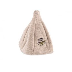 Medvilninė pirties kepurė - BEIGE  Medvilninė pirties kepurė - BEIGE